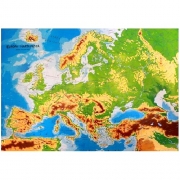 Harta de perete fizica Europa 70x100 cm